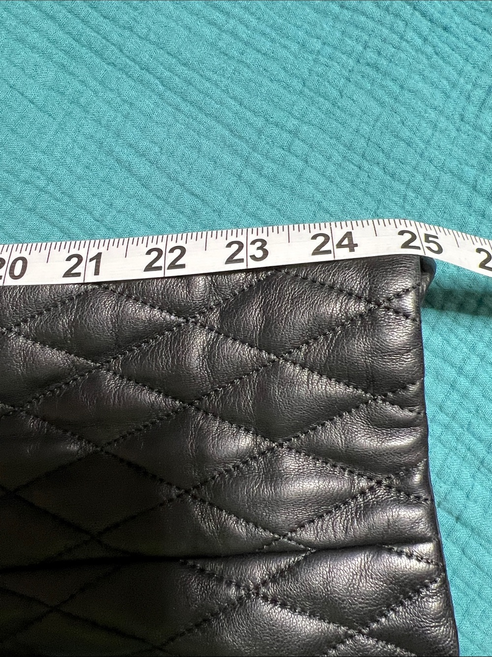 Vintage Jones New York Black Diamond Quilted Leather Zip Jacket - Picture 8 of 10
